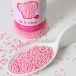 Mini bolinhas de açúcar rosa