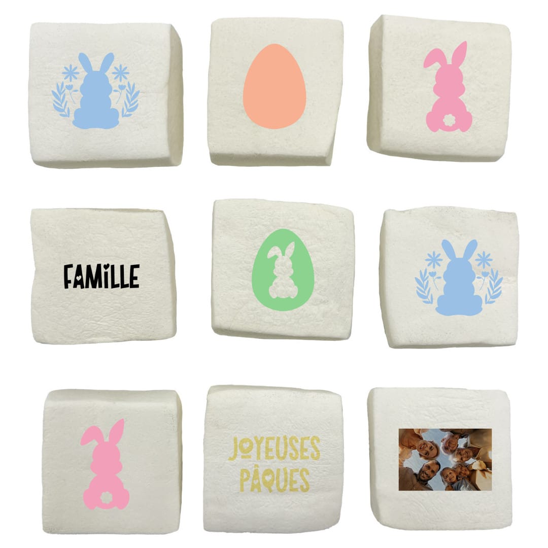 marshmallows de páscoa personalizados