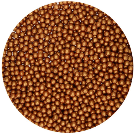 pérolas de açúcar de bronze