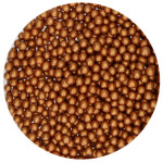 pérolas de açúcar de bronze médio dourado
