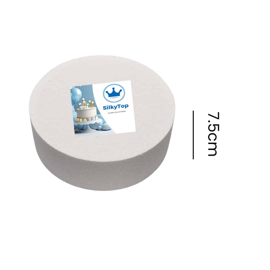boneco de bolo silkytop redondo com 7,5cm de altura