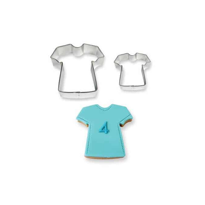 cortador de biscoitos de camisa de futebol