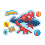 folha de ayzme pré-cortada do homem aranha