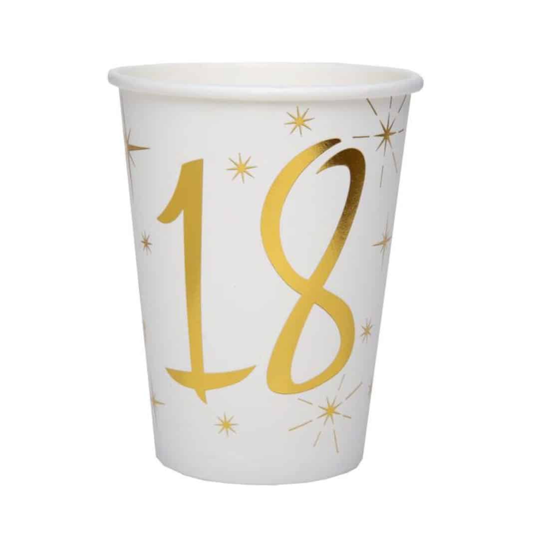 Taças de ouro de 18 anos