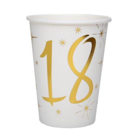 Taças de ouro de 18 anos