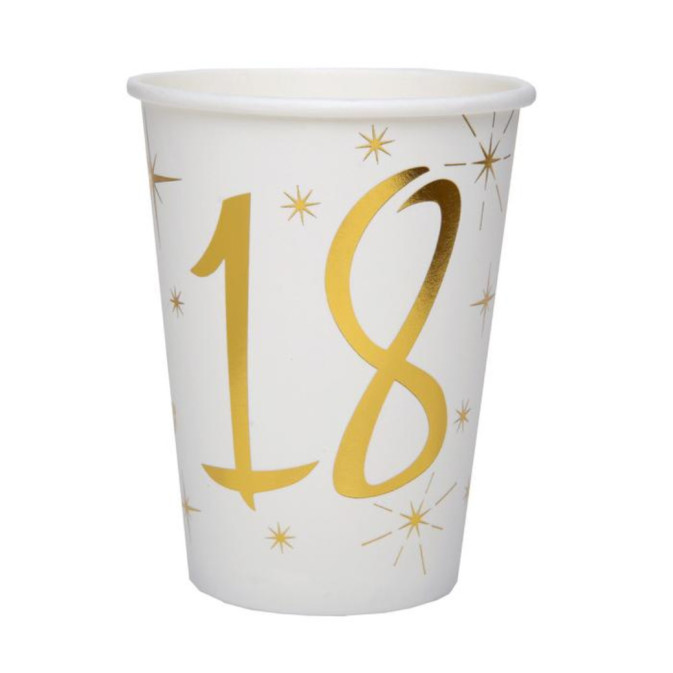 Taças de ouro de 18 anos