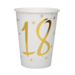 Taças de ouro de 18 anos