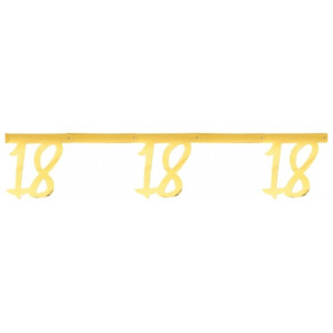 Bandeira de ouro de 18 anos