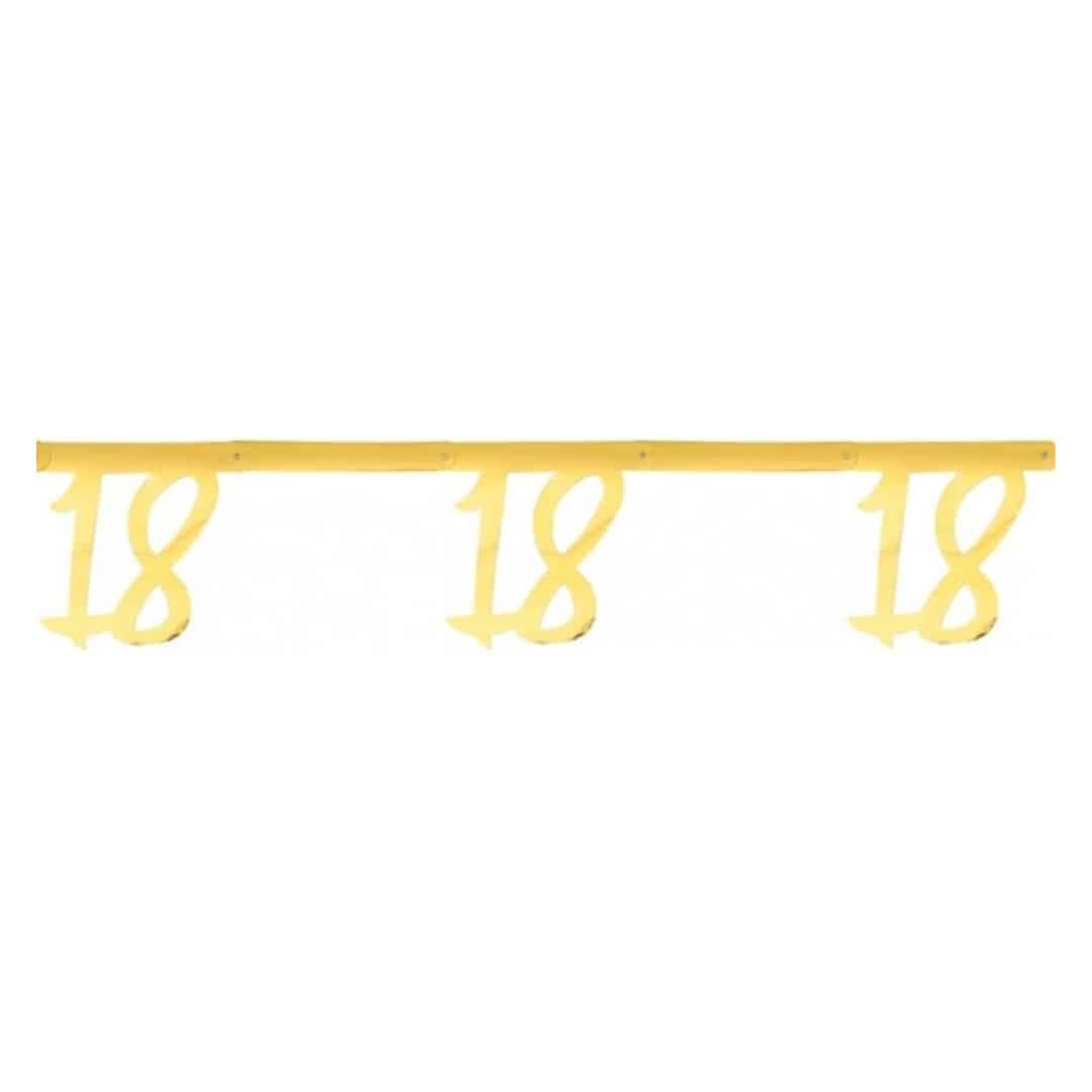 Bandeira de ouro de 18 anos