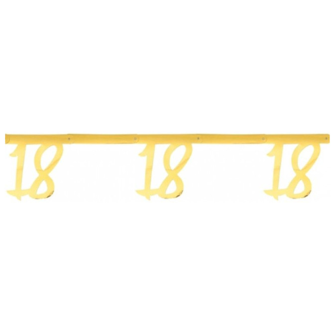 Bandeira de ouro de 18 anos