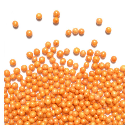 pérolas de açúcar dourado