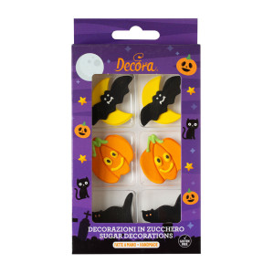 6 decorações de açúcar de Halloween