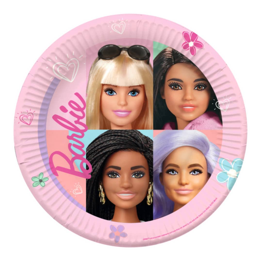 pratos da barbie