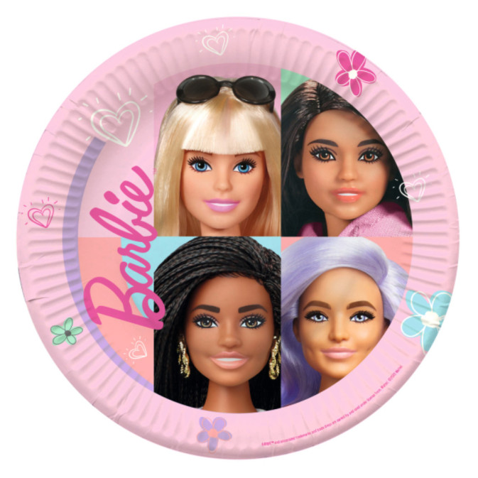 pratos da barbie