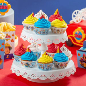 Caixa de cupcake Bombeiro Sam x36