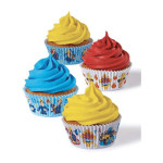 caixa de cupcake bombeiro sam e cupcake