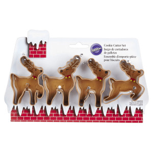 cortador de biscoitos de rena de natal