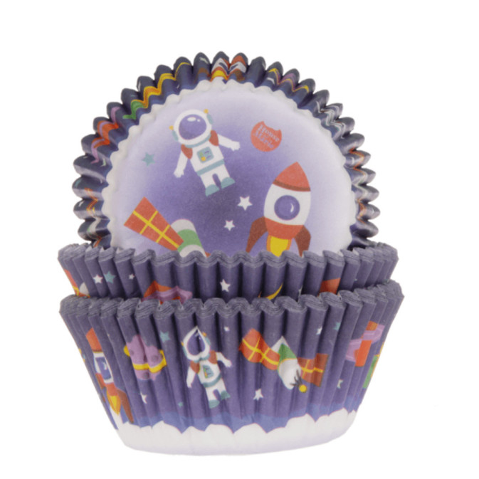 caixinha de cupcake espacial