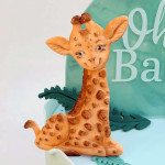 modelagem feita com o molde girafa