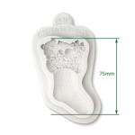 molde de modelagem de silicone para meia de natal katysue