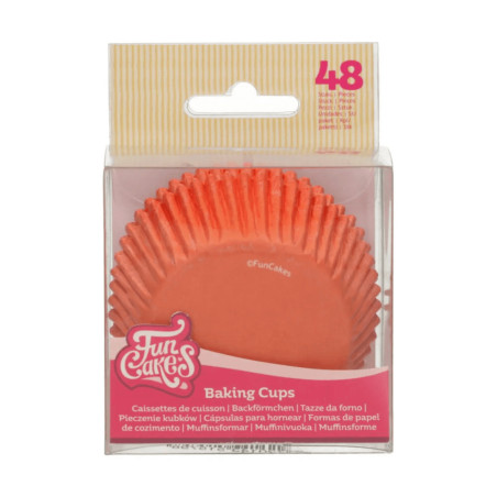 caixinha de cupcake laranja funcake