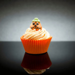 cupcake e caixa de halloween