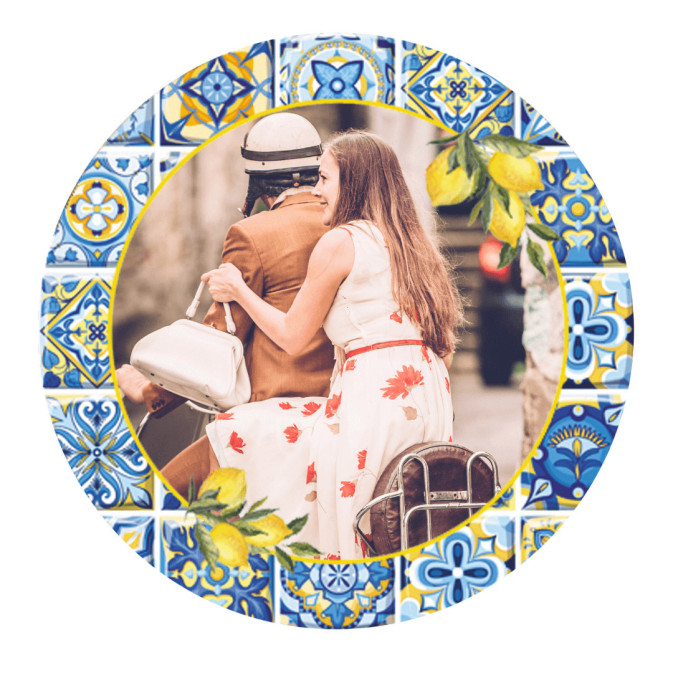 foto comestível amalfi personalizada 20cm