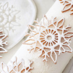 log deco log de floco de neve