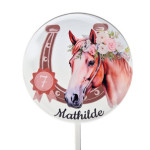 topo de bolo cavalo personalizável