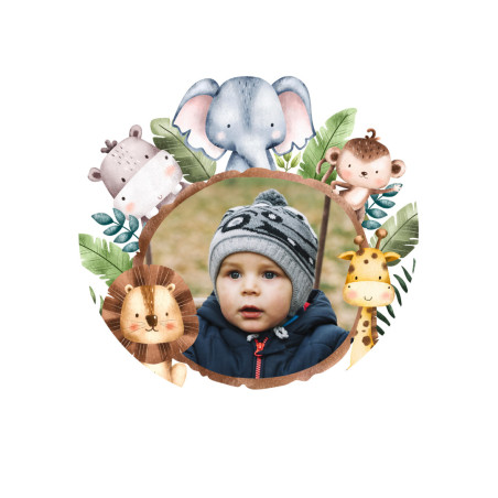 Foto comestível Safari para personalizar