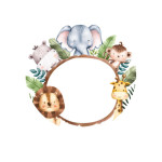 Foto comestível Safari para personalizar