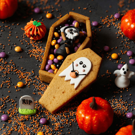 biscoito de caixão 3d