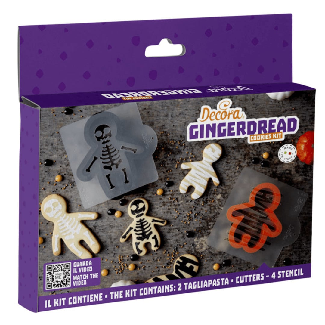 conjunto de cortador de biscoitos e estêncil de Halloween