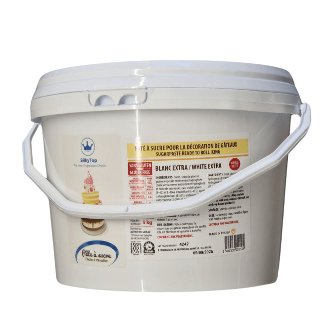 Pasta de açúcar branco SilkyTop 5 kg / Melhor custo-benefício