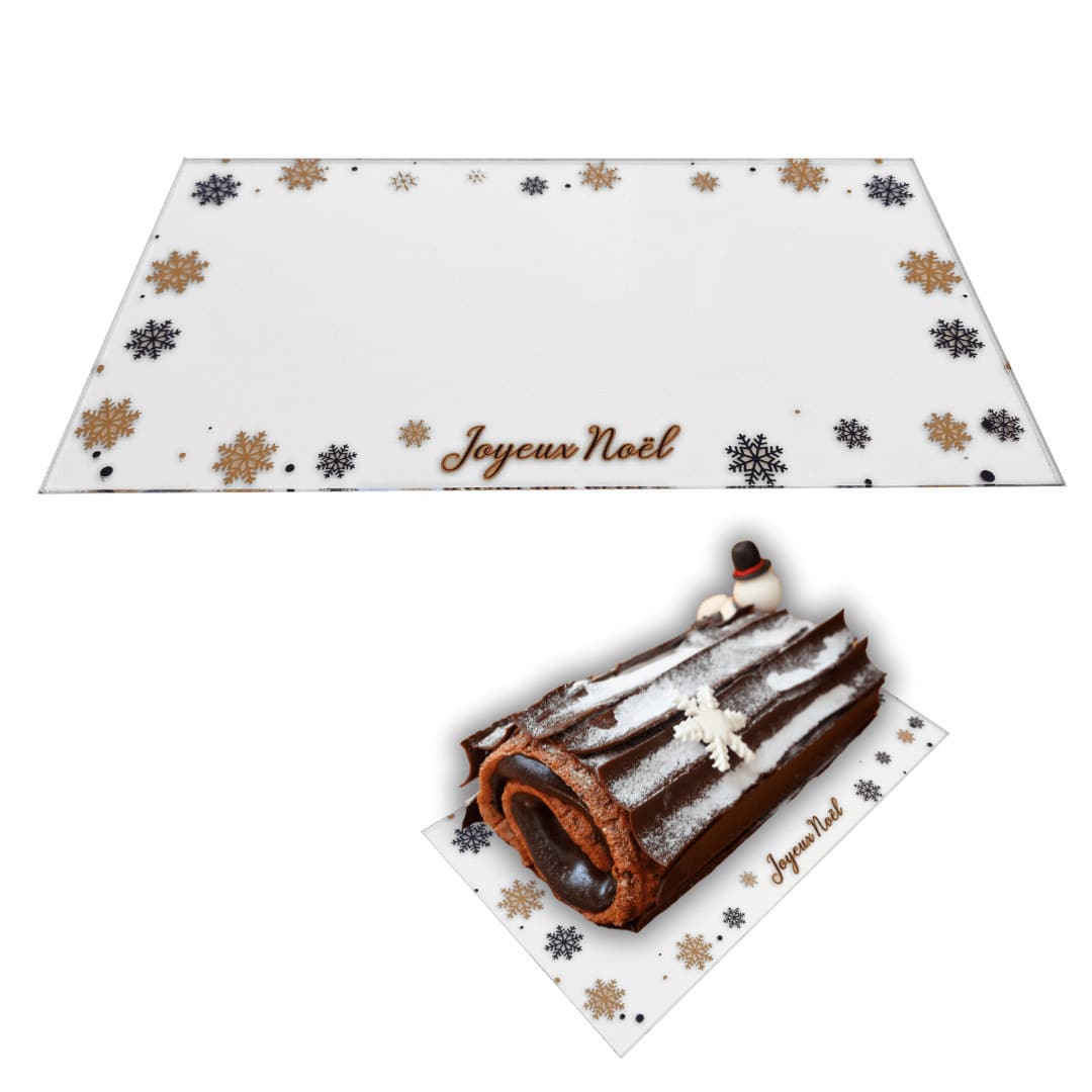 bandeja de acrílico para registro de Natal