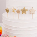 Velas estrela dourada
