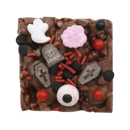 cemitério granulado em chocolate