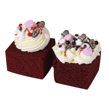 caixa de cupcakes no cemitério de granulados SME