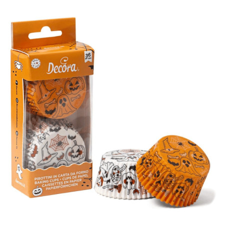 36 capas de cupcake de Halloween
