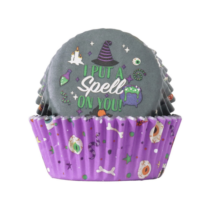 caixa de cupcake estilo halloween
