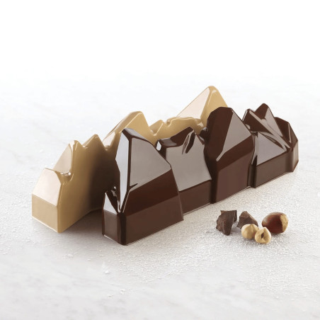 chocolate feito no molde artic silikomart