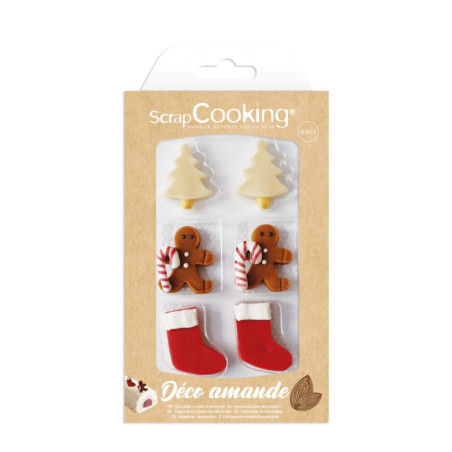 6 decorações de Natal feitas com pasta de amêndoa