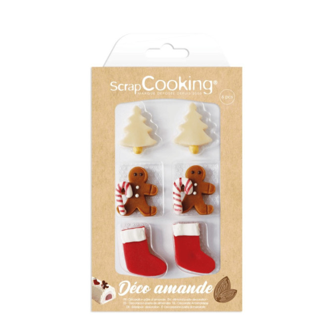6 decorações de Natal feitas com pasta de amêndoa