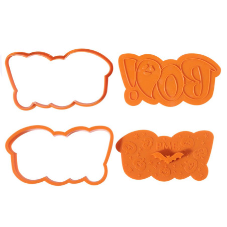 conjunto de cortador de biscoitos e selos de Halloween