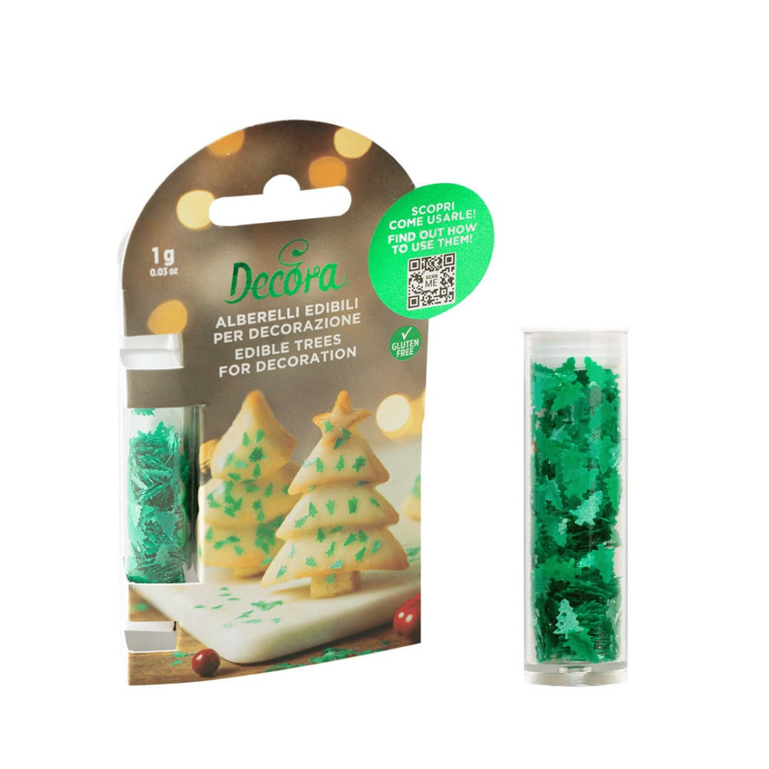 Decora pequenos abetos comestíveis