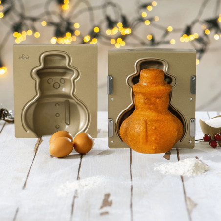 a decoração do molde do boneco de neve 3d
