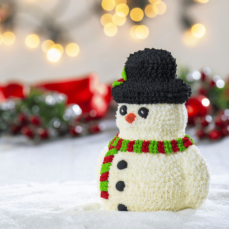boneco de neve branco 3d