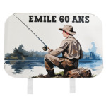 topo de bolo pesca personalizável