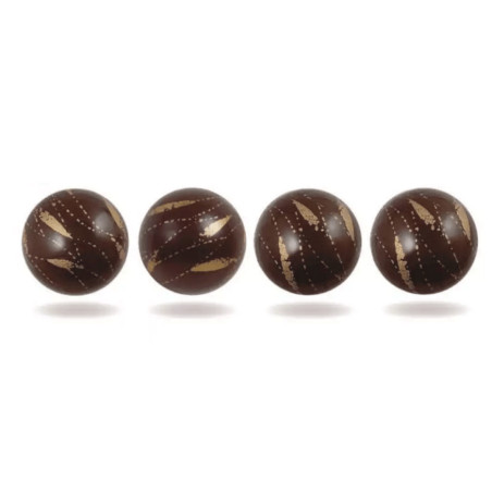 Bola de chocolate para tronco decorativo - conjunto de 4