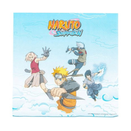 20 guardanapos de aniversário de Naruto
